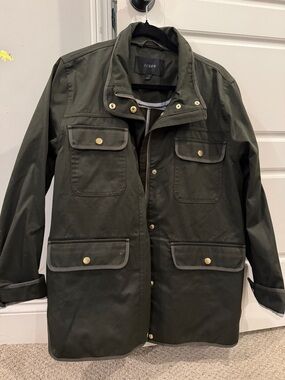 J. Crew women’s Dark Moss downtown field jacket